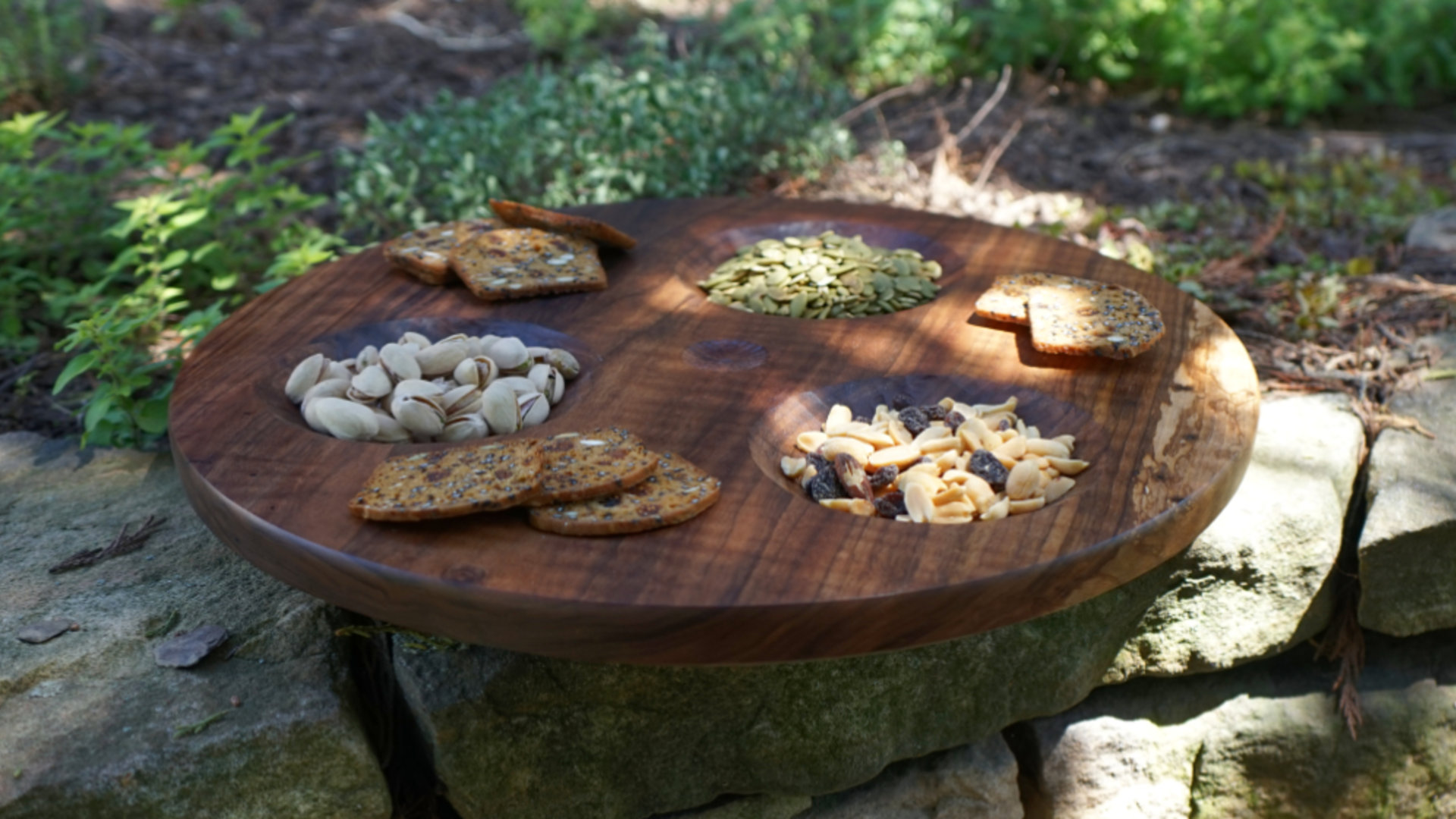English walnut serving board